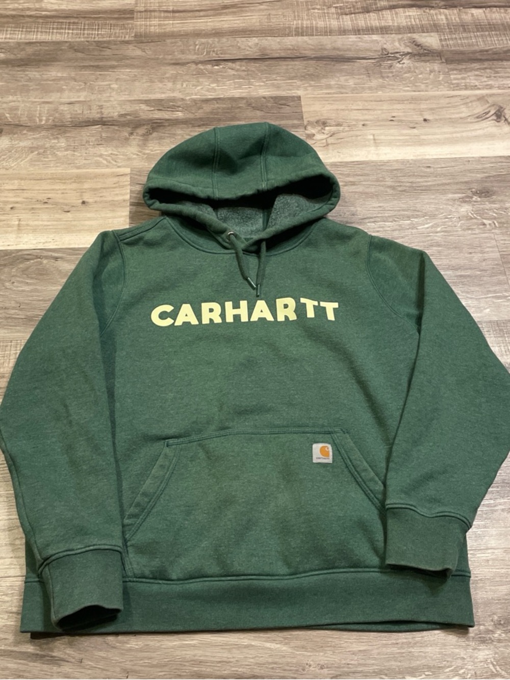 Carhartt Forest Green Logo Hoodie Sweatshirt